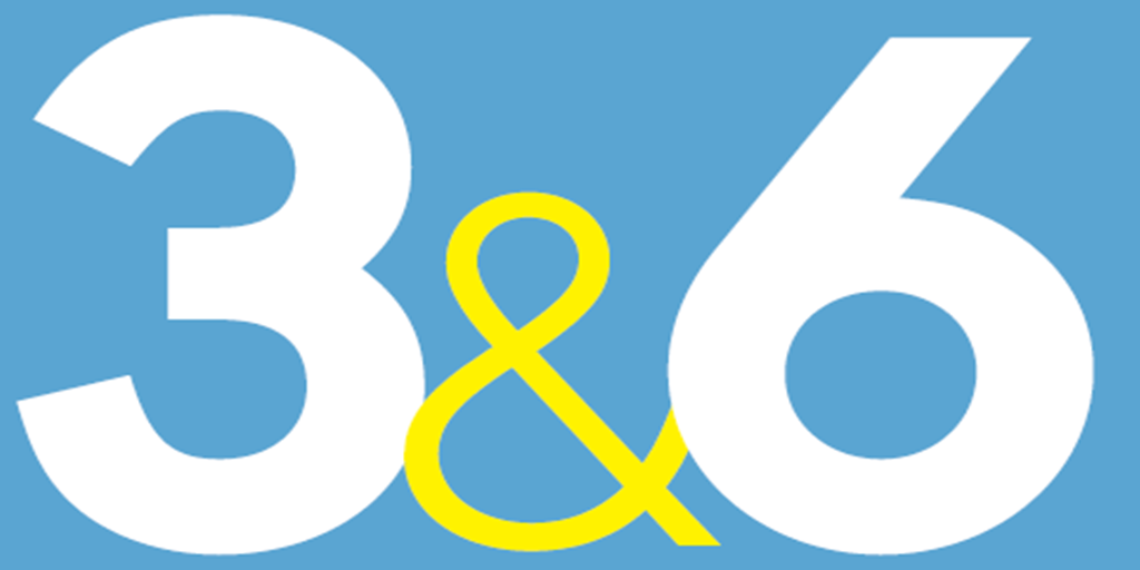 3 and 6 logo