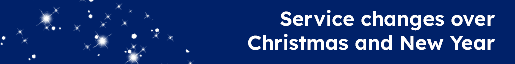 service changes this christmas