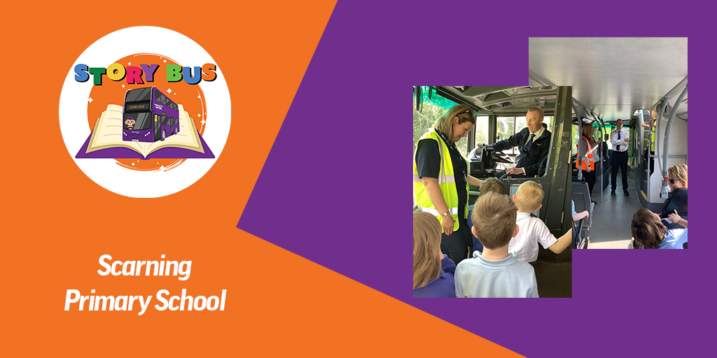 Konectbus Brings the Storybus to Scarning Primary School