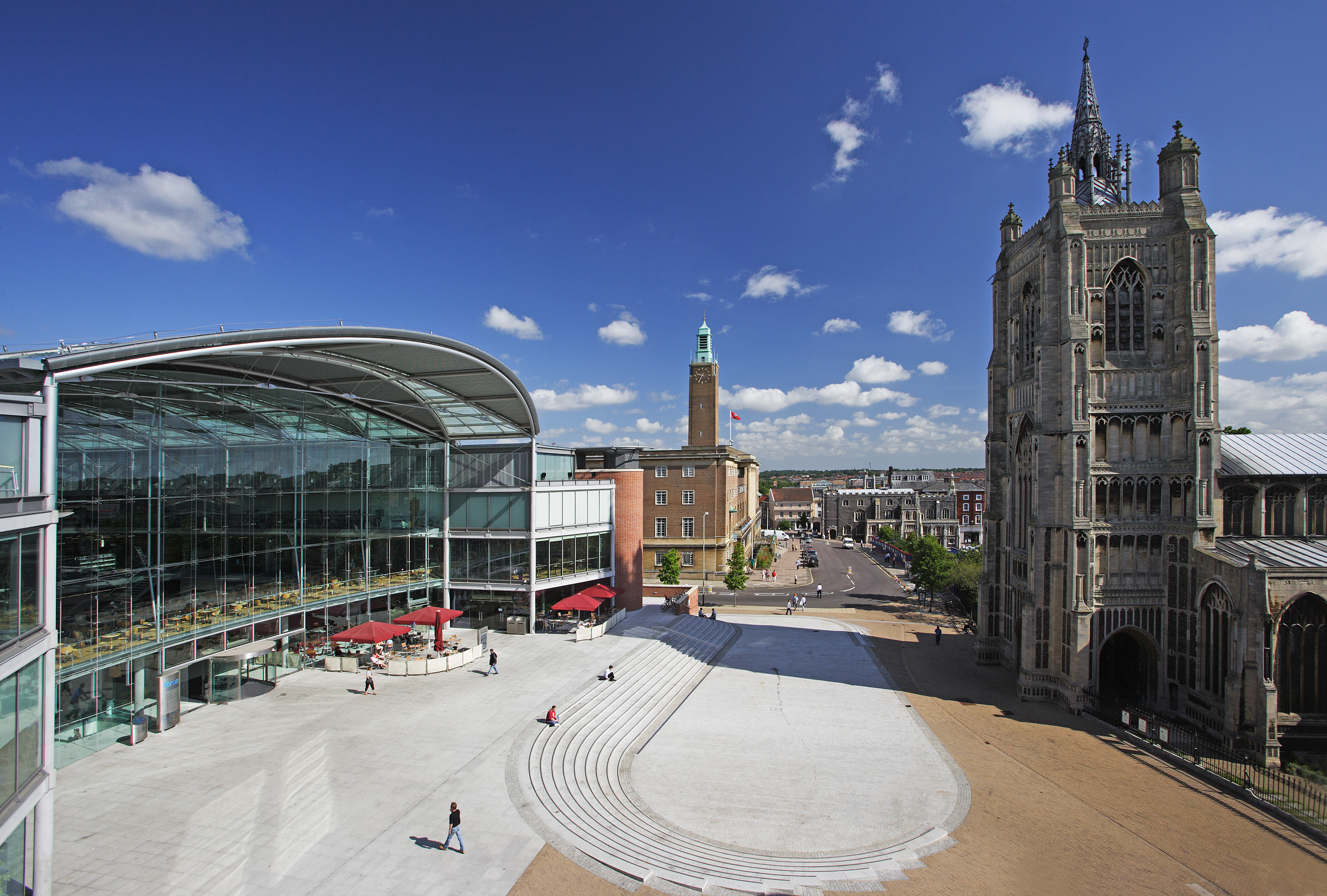Millennium Forum in Norwich on a Sunny Day