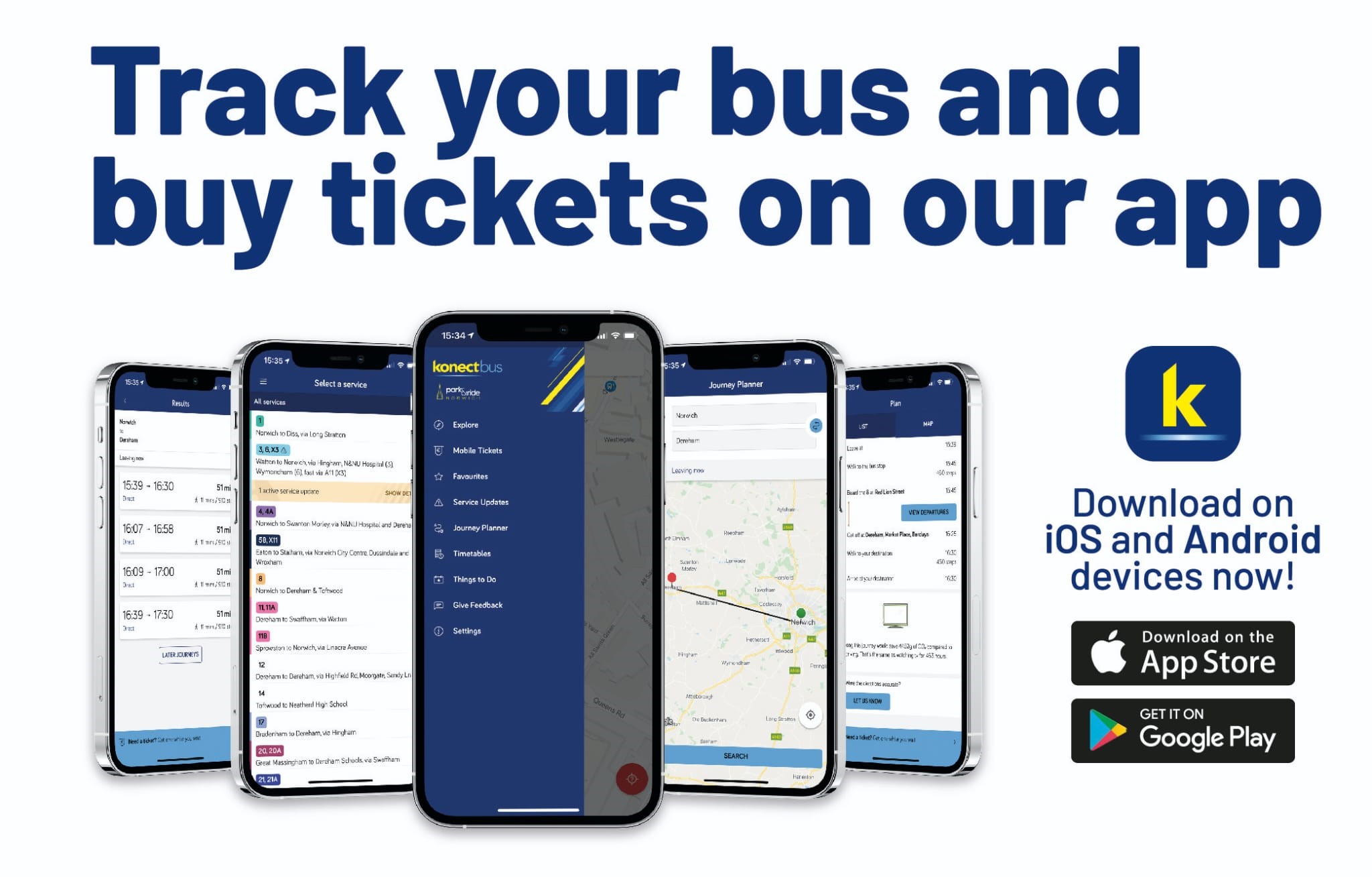 Image of our Konectbus app