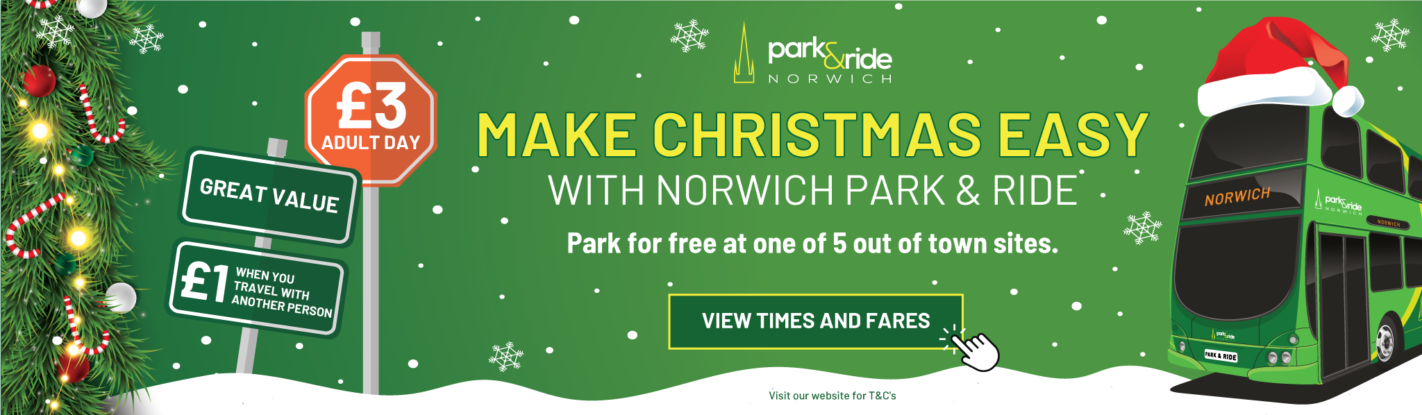Christmas with Norwich Park and Ride 